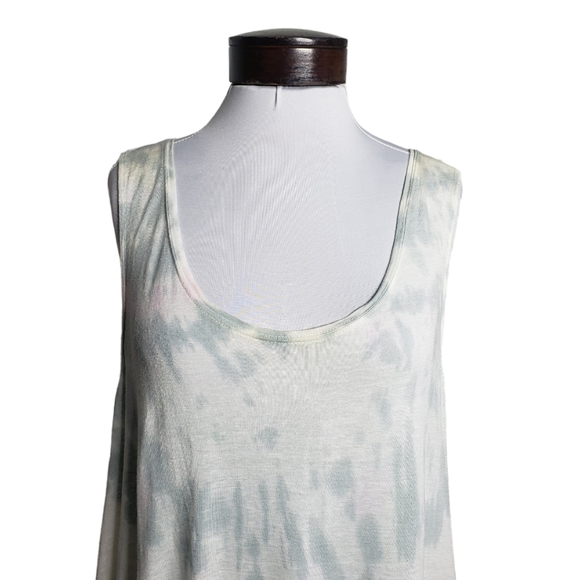 Free People We the Free Cruz Washed Cape Tank in Ivory Combo Sz: M - Picture 9 of 16